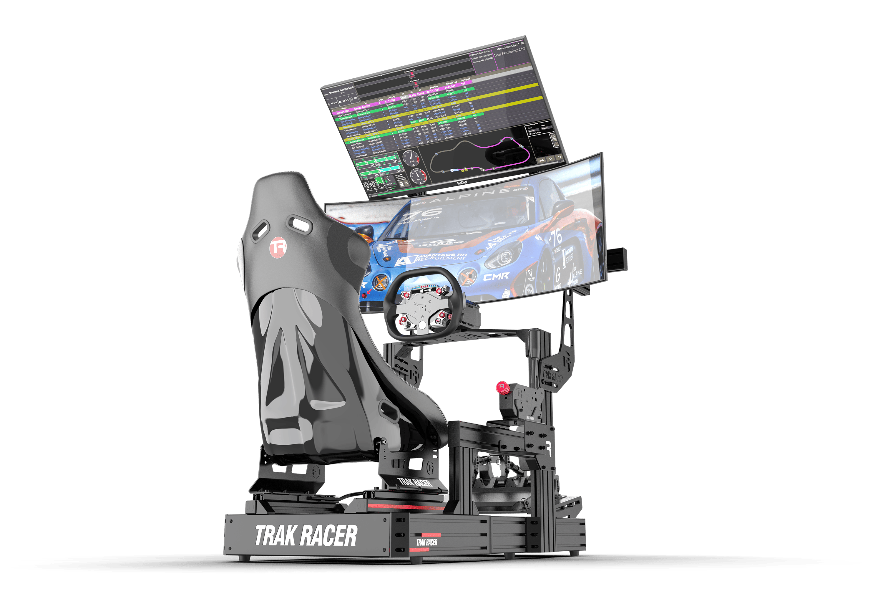 trak-racer-cockpit-dual-monitorst-nder-2-monitore-bis-80-zoll-f-r-sim-racing-flu image 1