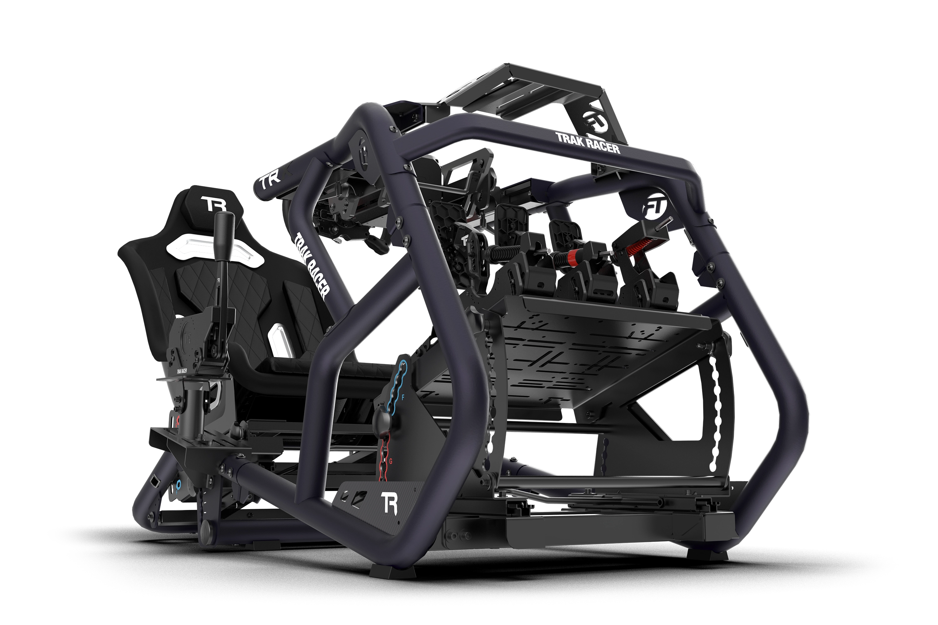 trak-racer-racing-trx-bull-blue-rennsimulator-cockpit-gestell image 1