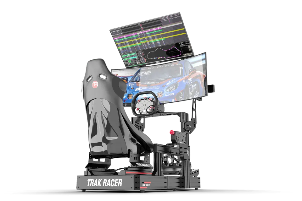 trak-racer-cockpit-dual-monitorst-nder-2-monitore-bis-80-zoll-f-r-sim-racing-flu image 1