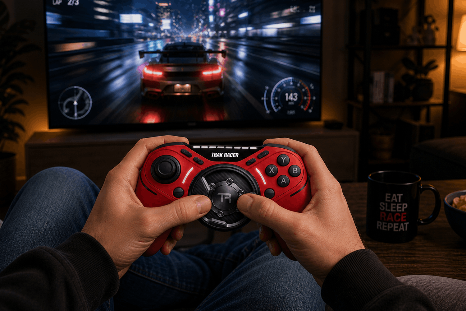 trak-racer-tr640-force-feedback-controller-by-gamesir-direct-drive-gamepad image 2