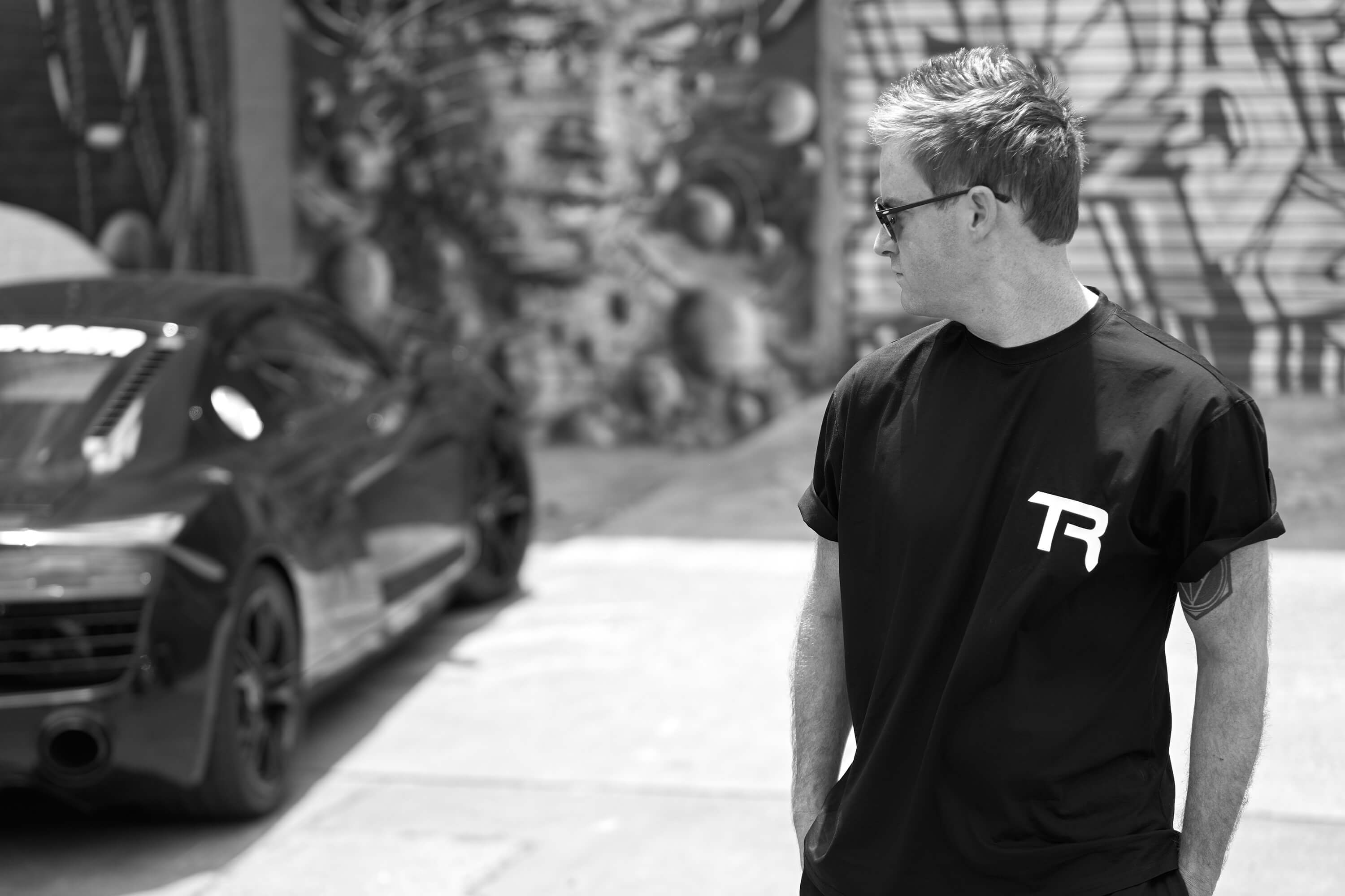 trak-racer-tr-monogramm-baumwoll-t-shirt-schwarz-relaxed-fit image 8