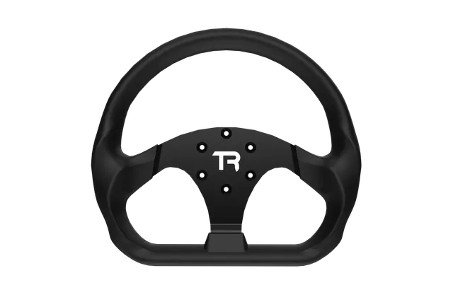 trak-racer-330mm-flat-bottom-gt-sim-racing-lenkrad-aluminium-mit-silikon-griffen image 1