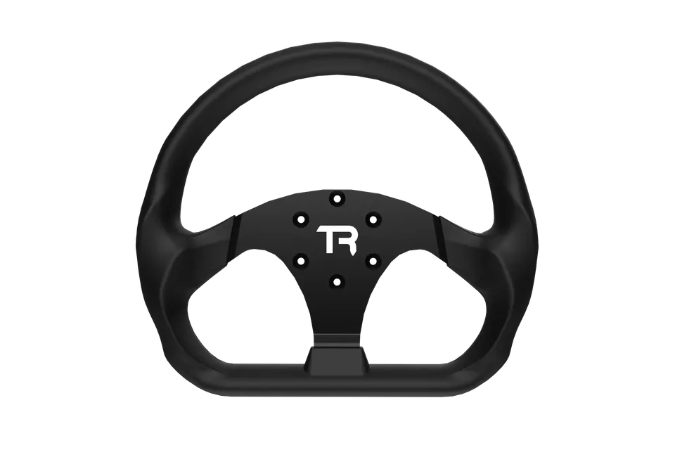 trak-racer-330mm-flat-bottom-gt-sim-racing-lenkrad-aluminium-mit-silikon-griffen image 1