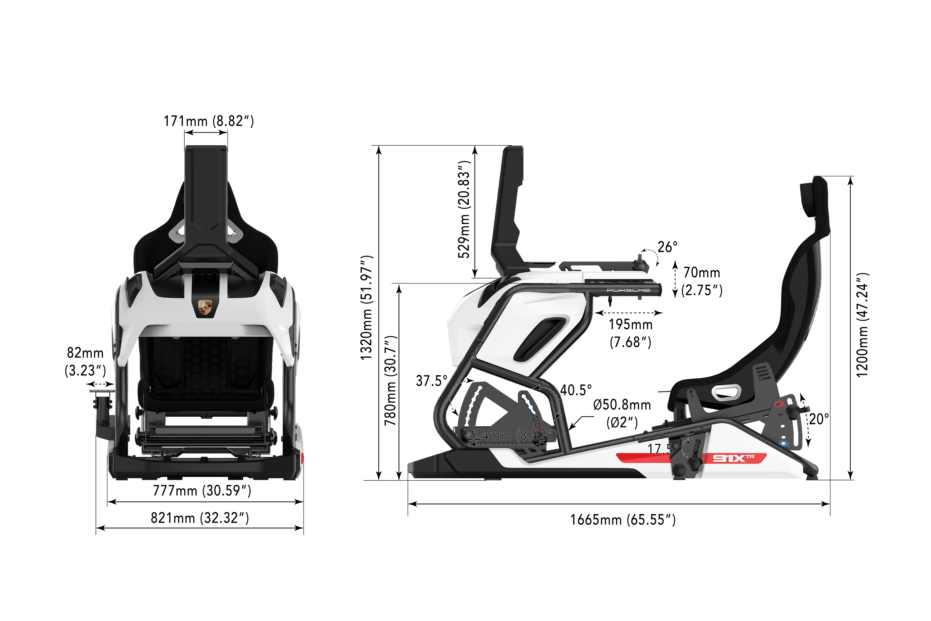 trak-racer-porsche-91xtr-hybrid-racing-simulator-cockpit-rahmen-offiziell-lizenz image 6