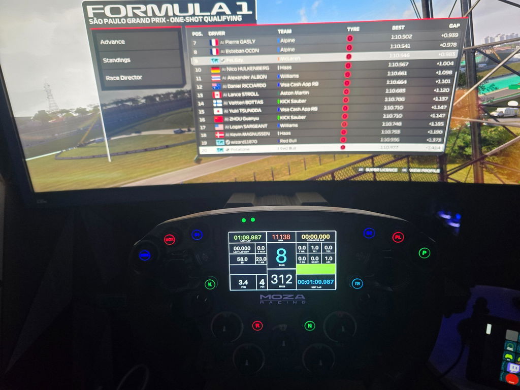 Hardware top, Display zickt