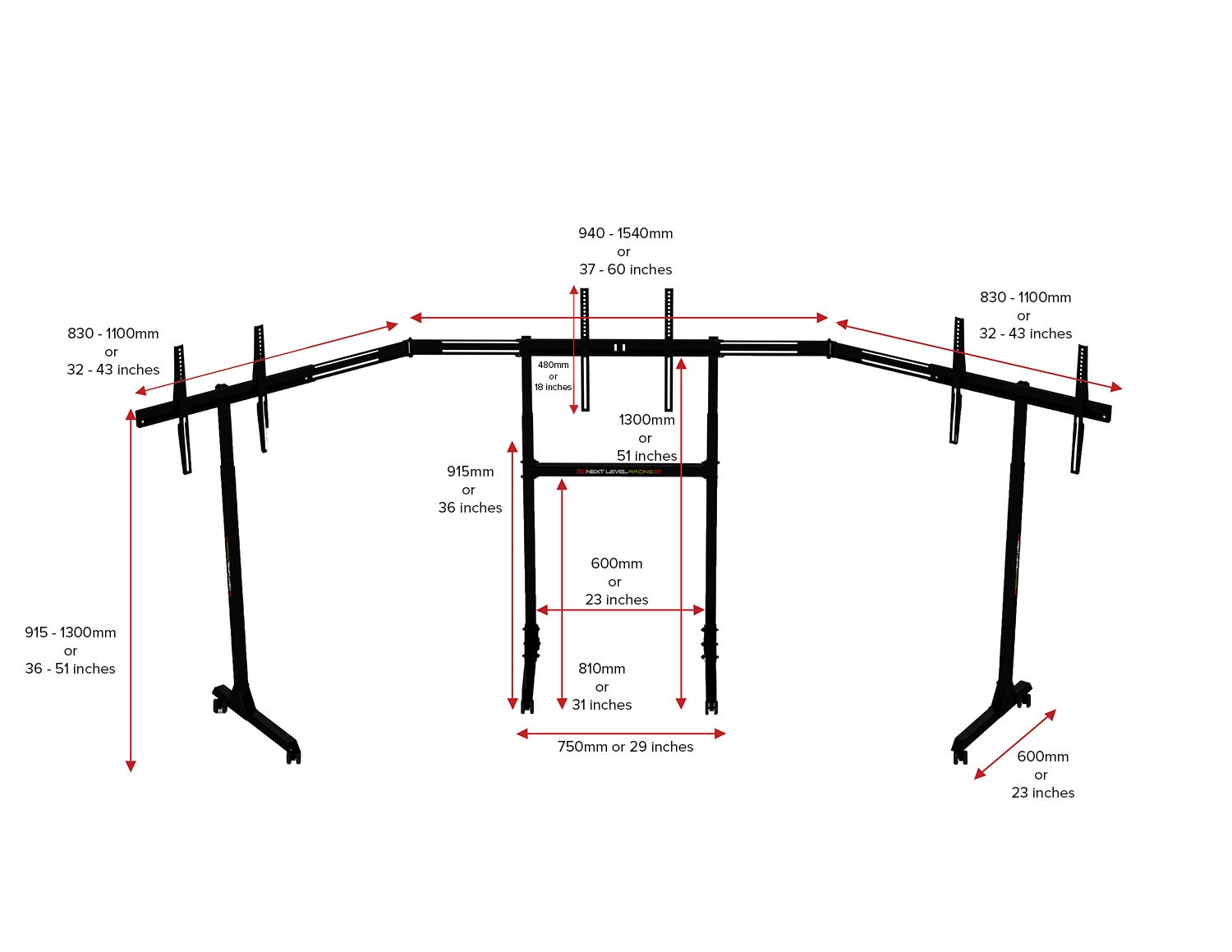 next-level-racing-free-standing-triple-monitor-stand-monitorst-nder image 6