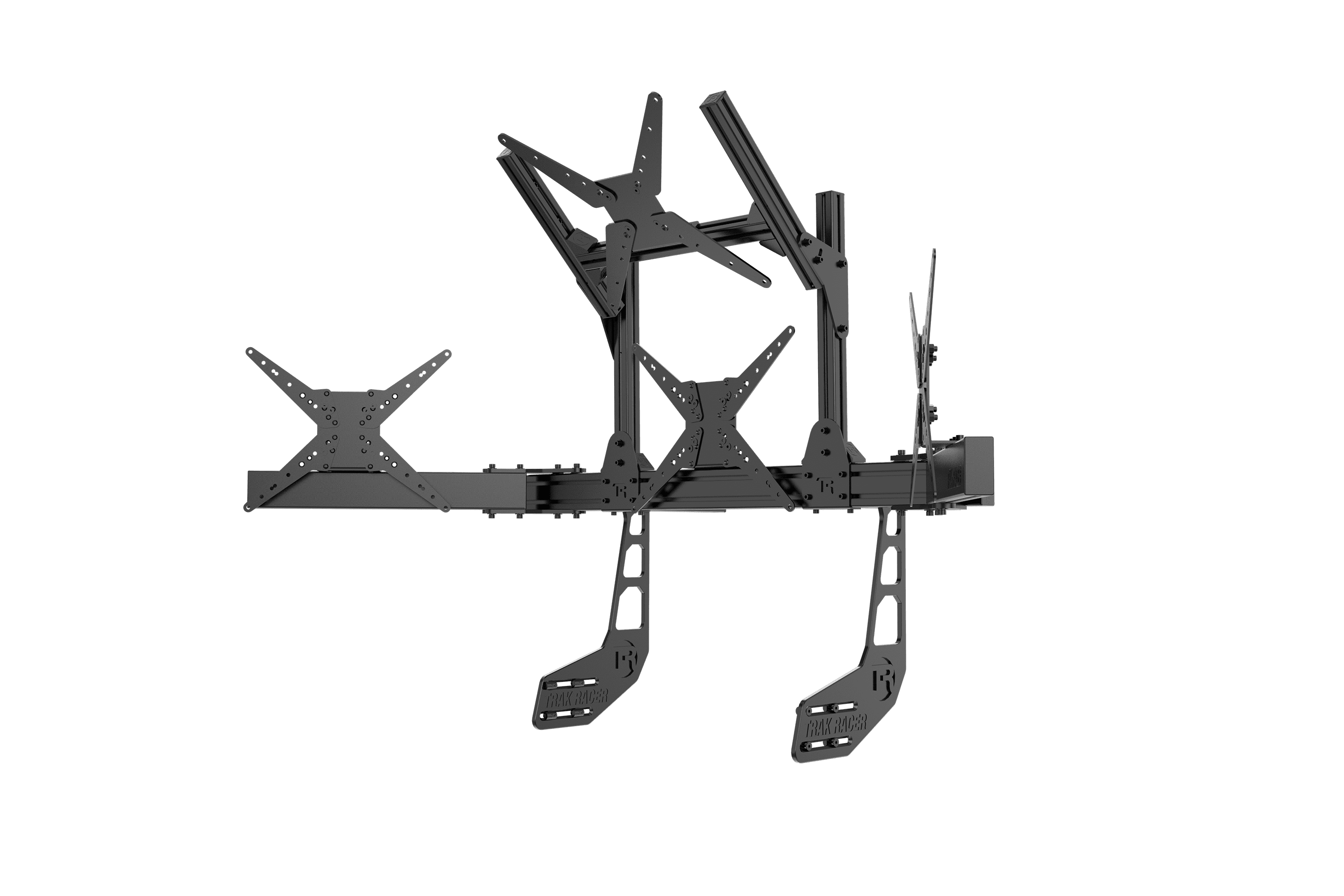 trak-racer-cockpit-mounted-quad-monitor-stand-bis-45-zoll-schwarz image 2
