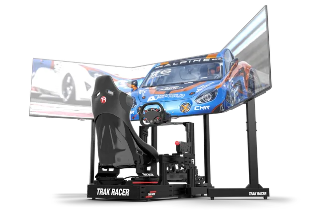 trak-racer-freestanding-triple-monitor-stand-3x-bis-55-f-r-sim-racing-flight-sim image 1