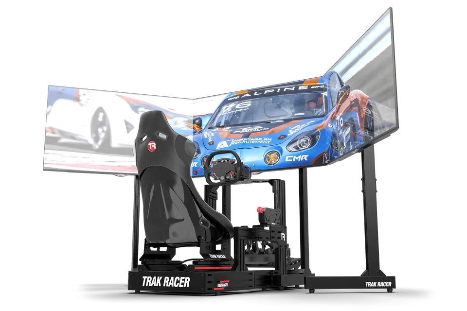 trak-racer-freestanding-triple-monitor-stand-3x-bis-55-f-r-sim-racing-flight-sim image 1