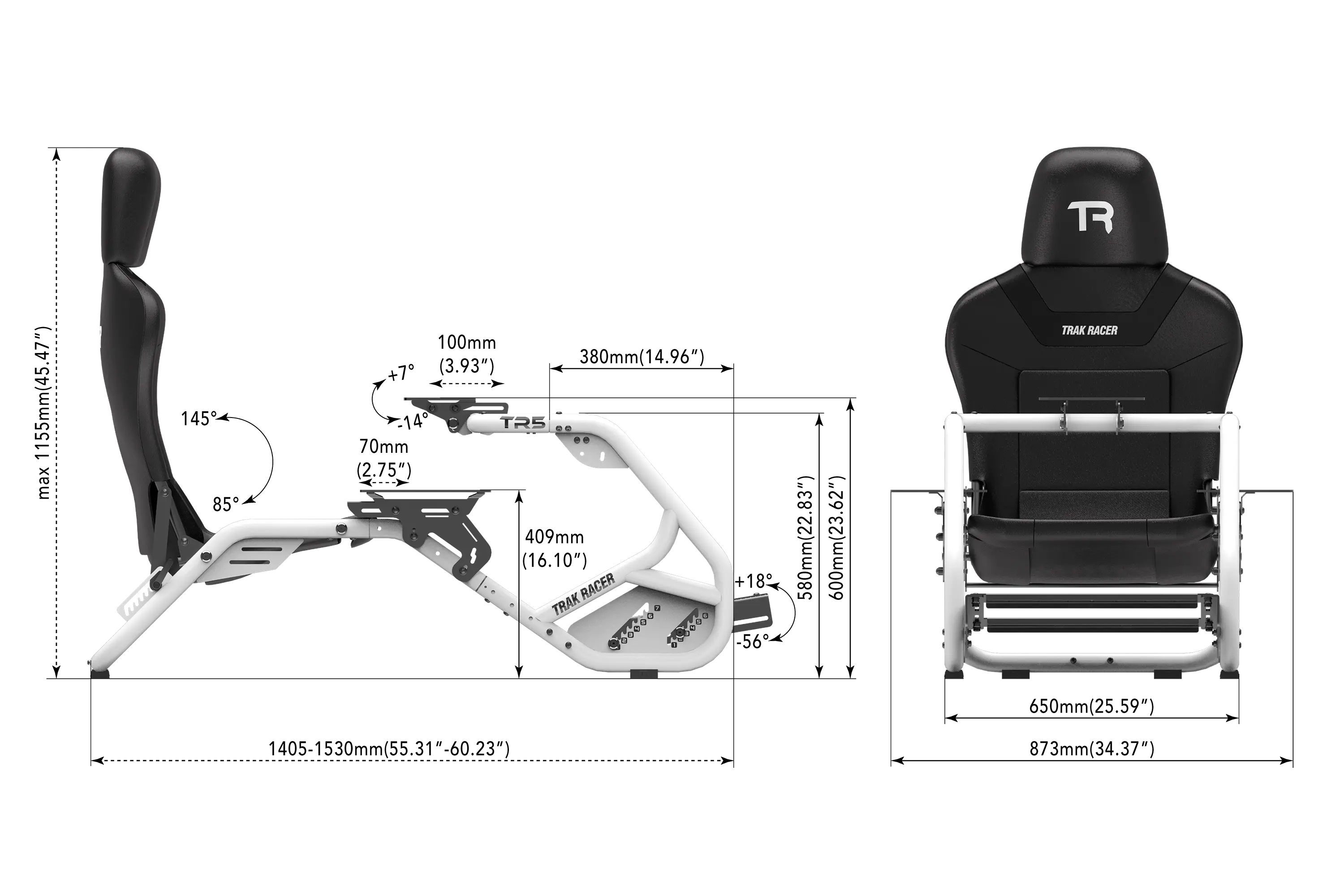 trak-racer-tr5-flight-simulator-cockpit-mit-tr-fs5-dual-mount image 8