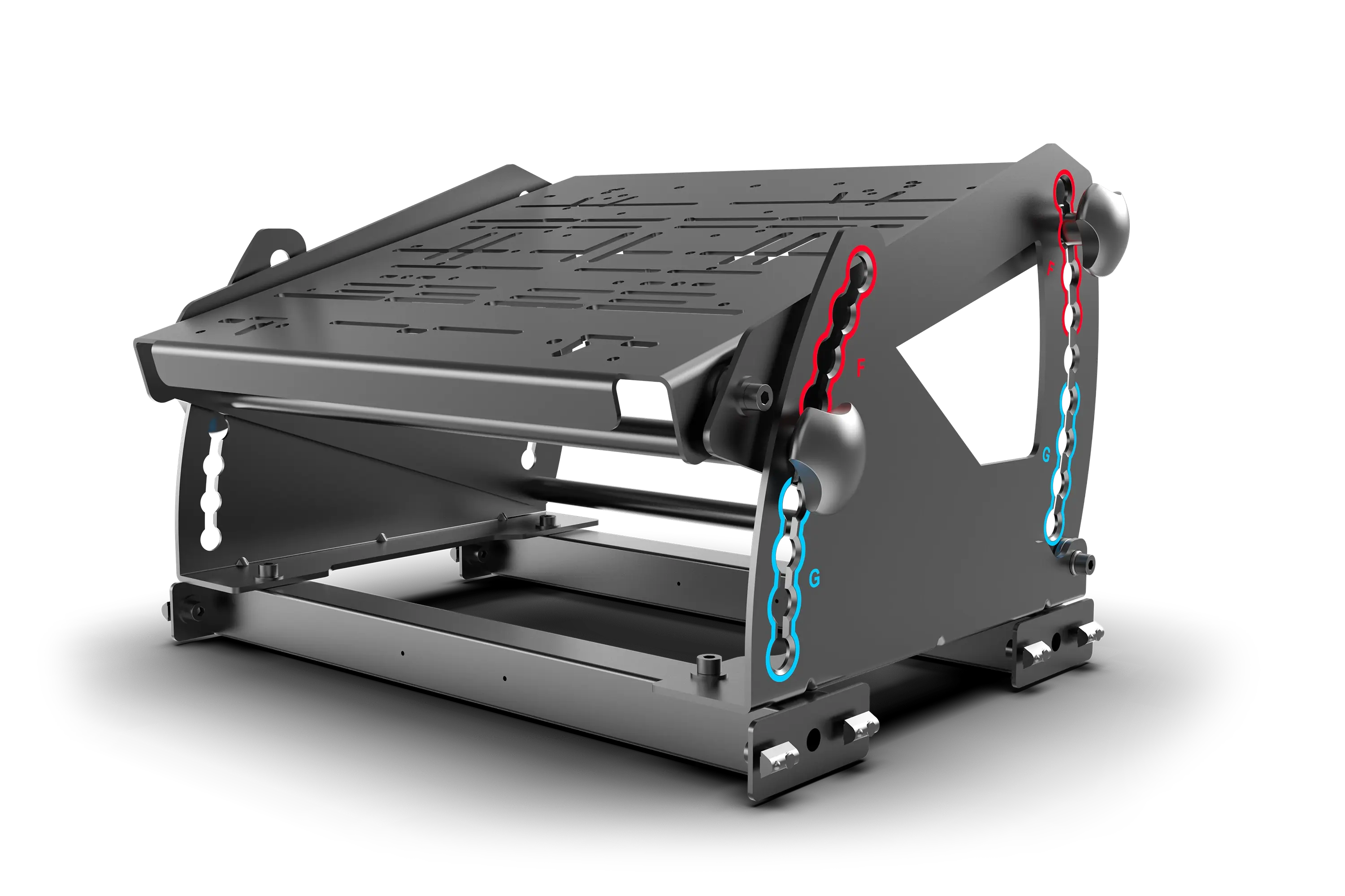 trak-racer-tool-free-pedal-mount-system-formula-gt-hybrid-f-r-extrusion-rigs image 1