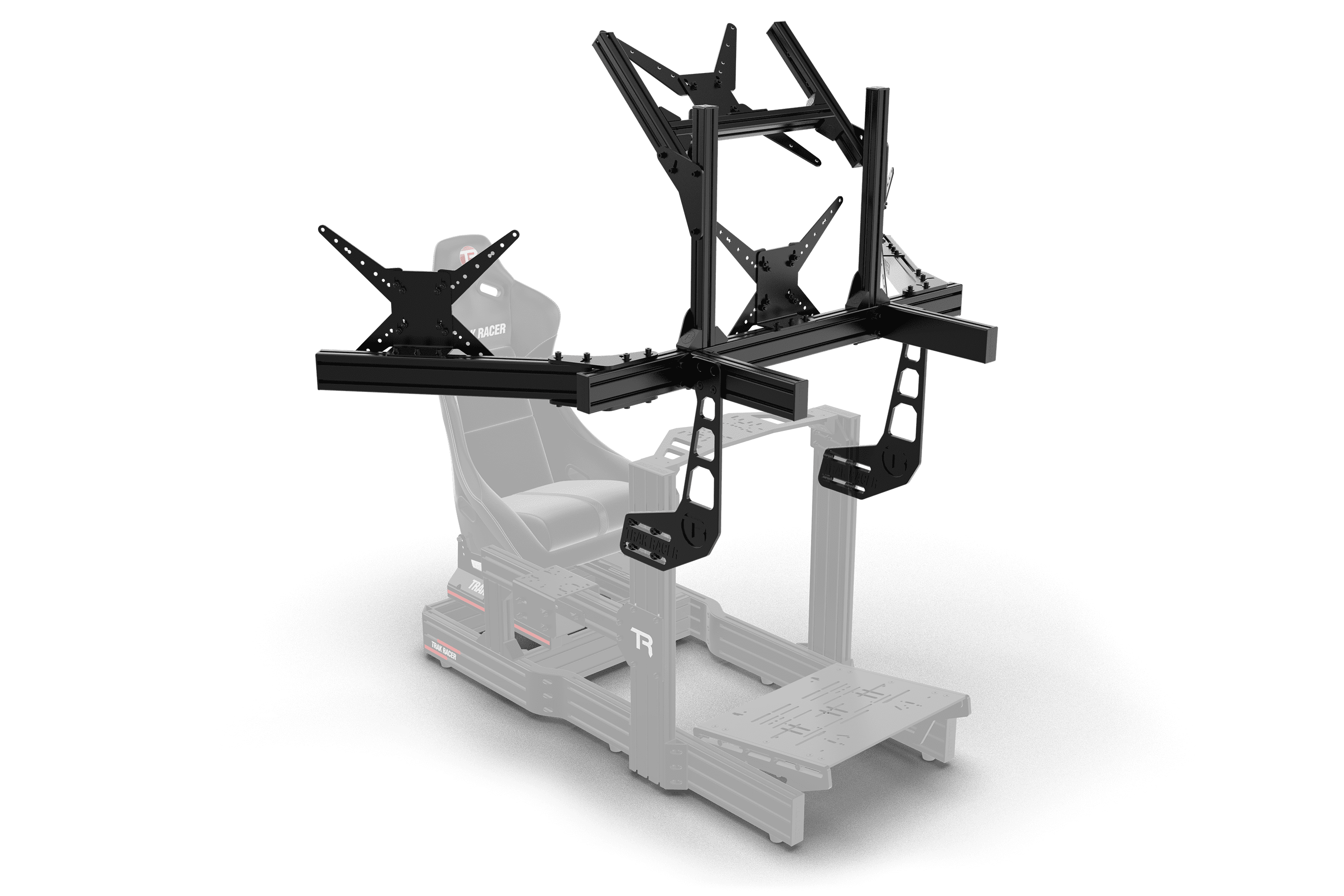 trak-racer-cockpit-mounted-quad-monitor-stand-bis-45-zoll-schwarz image 6