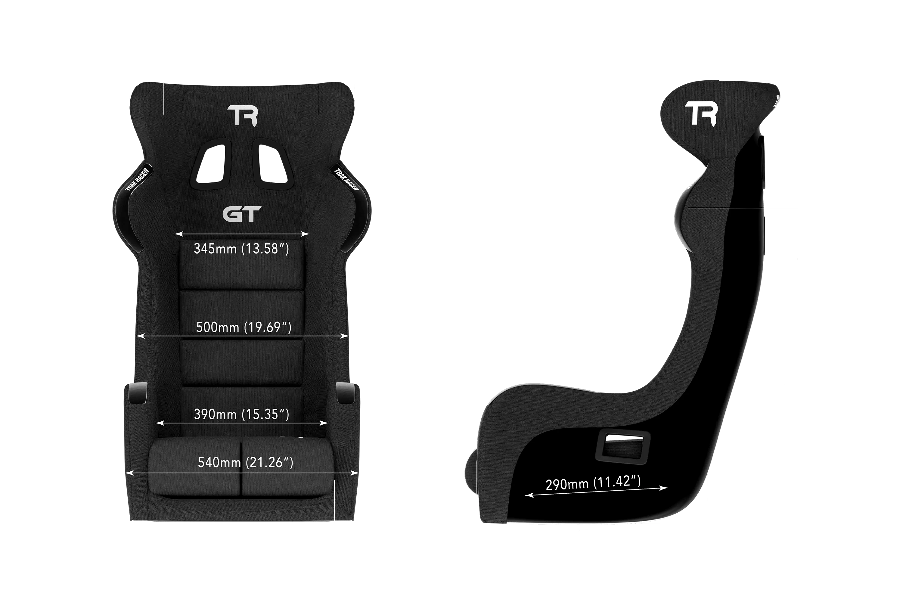 trak-racer-gt-pro-racing-bucket-seat-fiberglas-schwarz-gt-sim-racing-sitz image 7