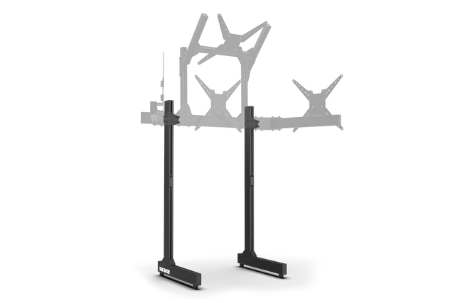 trak-racer-freistehende-monitorstand-f-e-bein-st-tzkit-mit-bodenschonern image 1