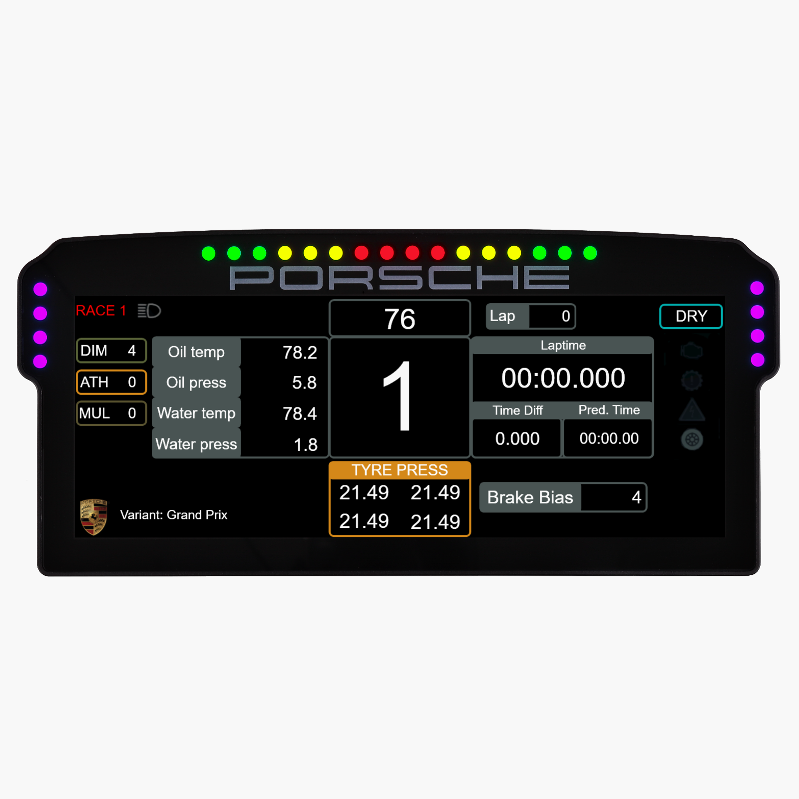 grid-porsche-911-gt3-cup-dashboard-display-unit-10-3-zoll-ddu image 1