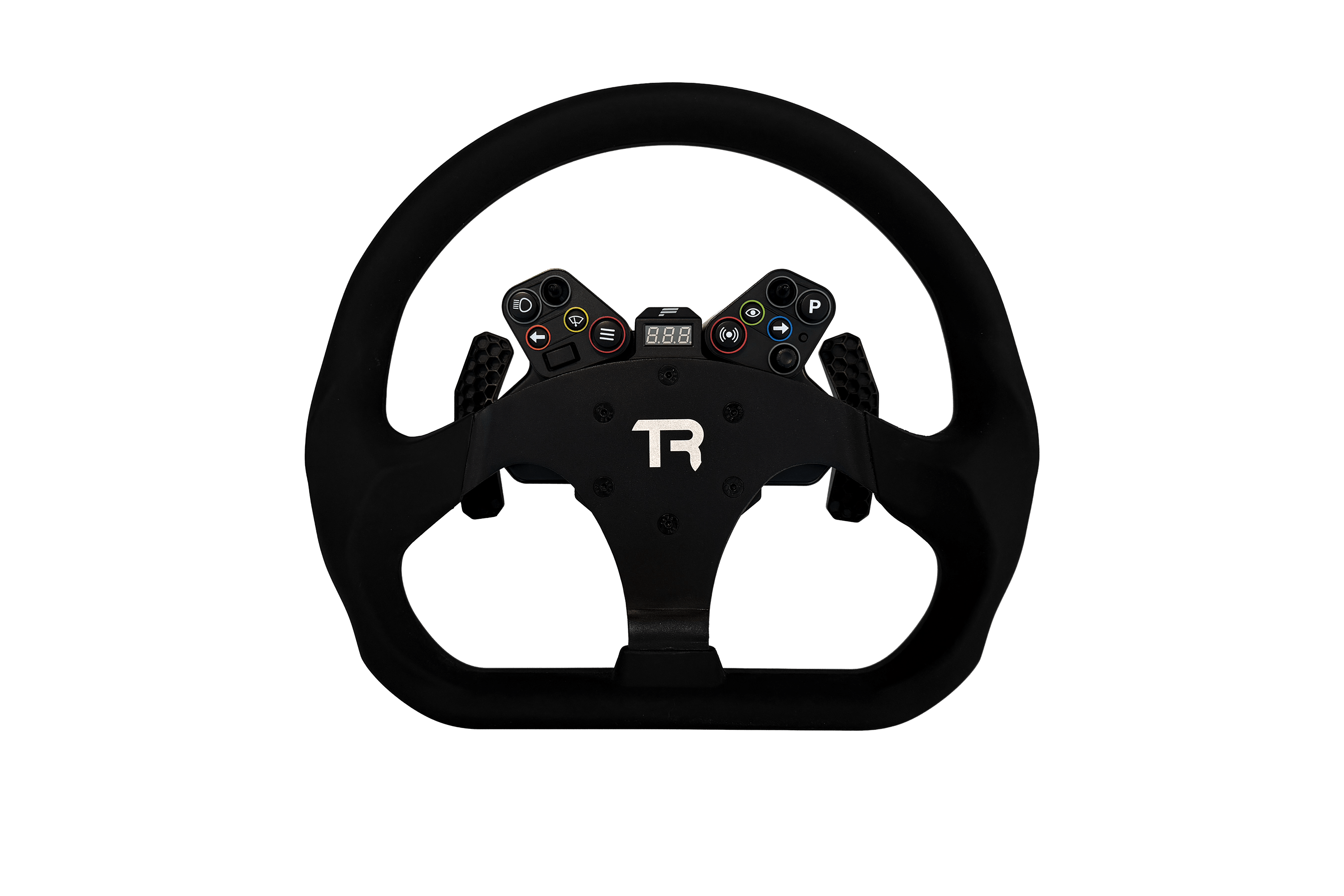 trak-racer-330mm-flat-bottom-gt-sim-racing-lenkrad-aluminium-mit-silikon-griffen image 6