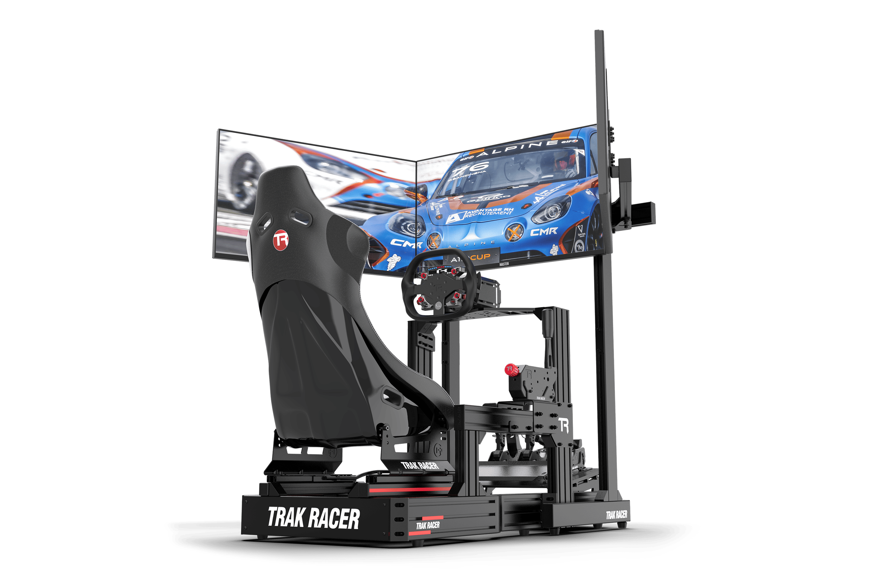 trak-racer-freistehender-triple-monitorst-nder-f-r-bis-zu-45-zoll image 1