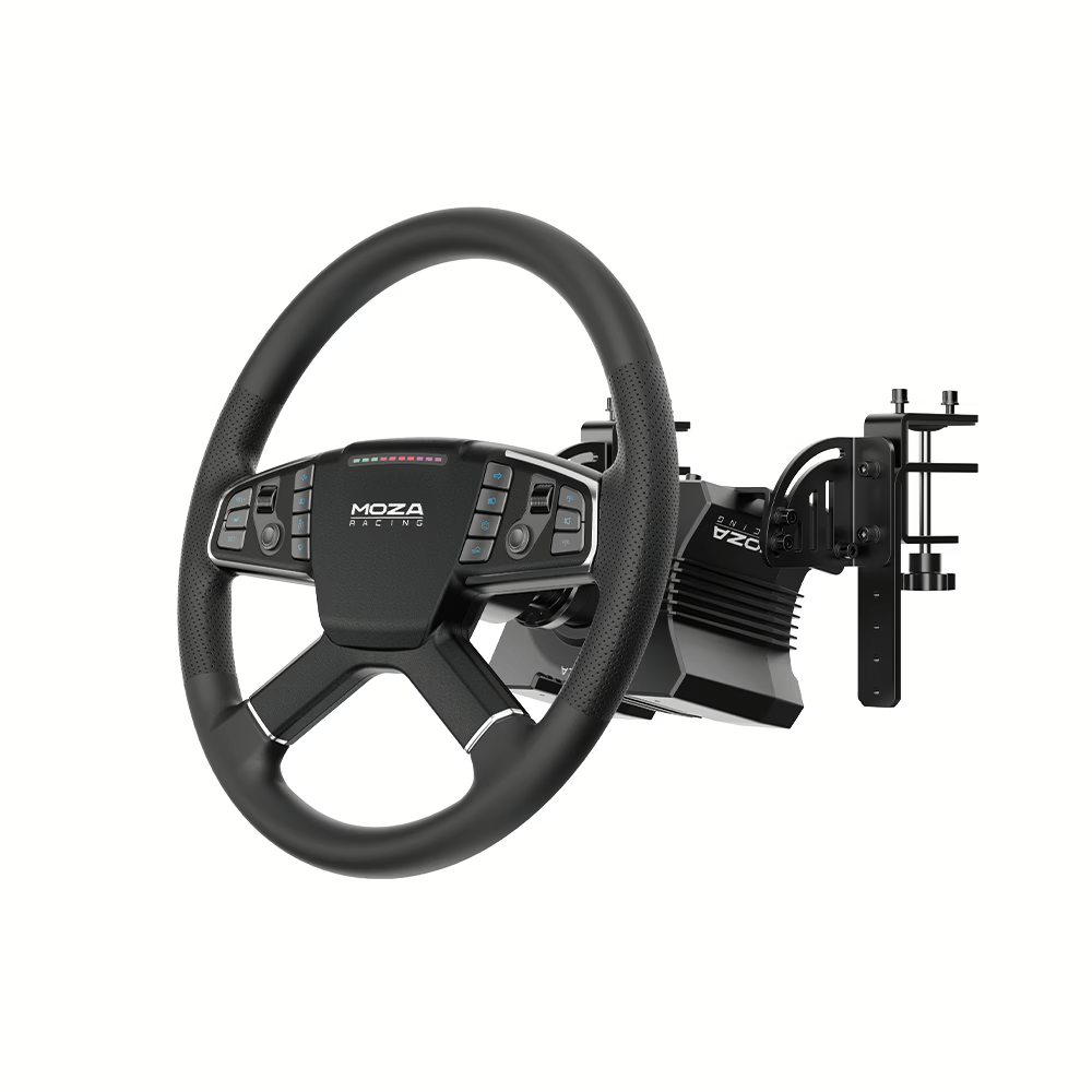 moza-racing-lkw-b-ndel-r5-wheelbase-tsw-lkw-lenkrad-sr-p-lite-pedale-komplettset image 2