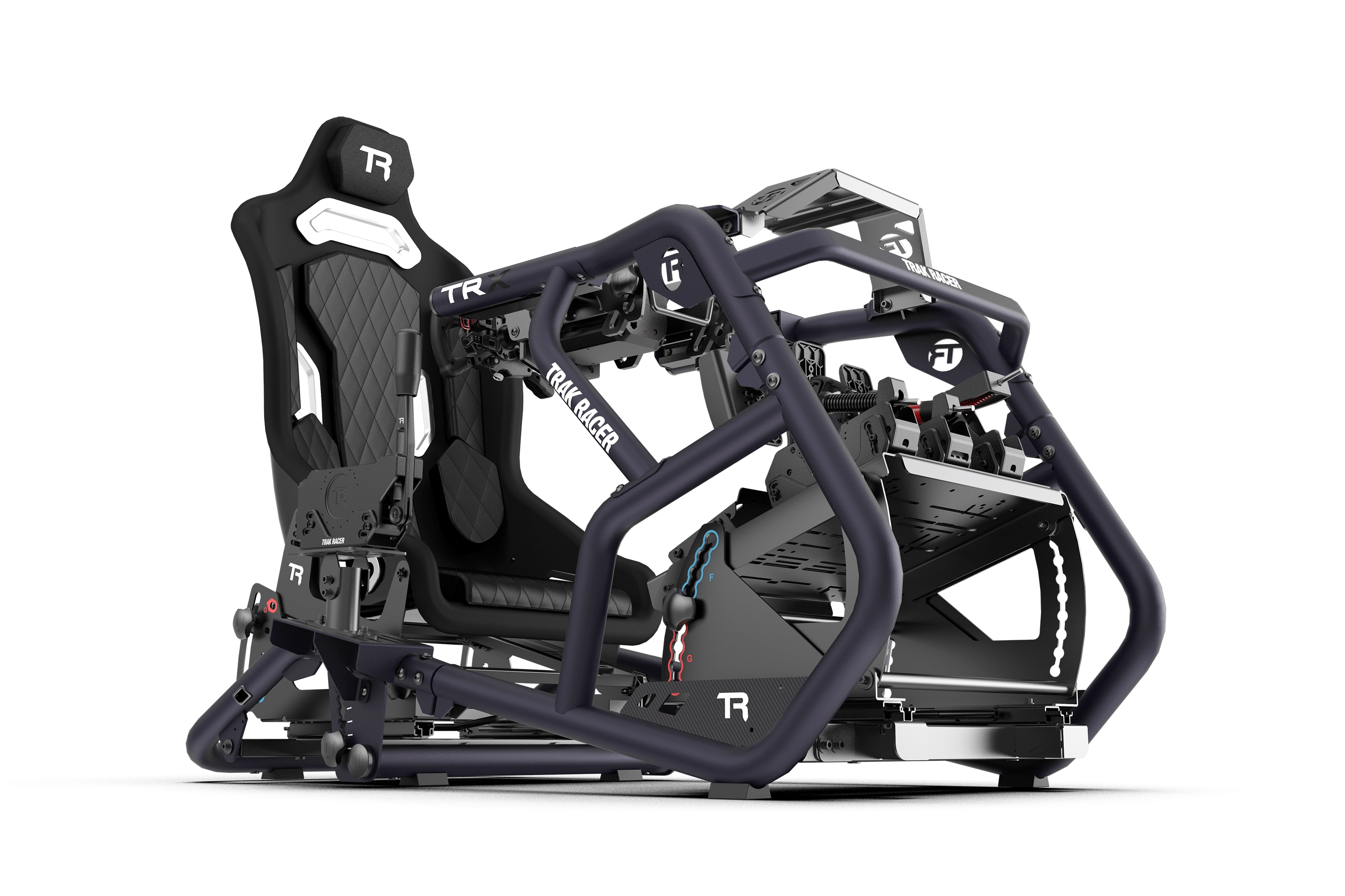 trak-racer-racing-trx-bull-blue-rennsimulator-cockpit-gestell image 3