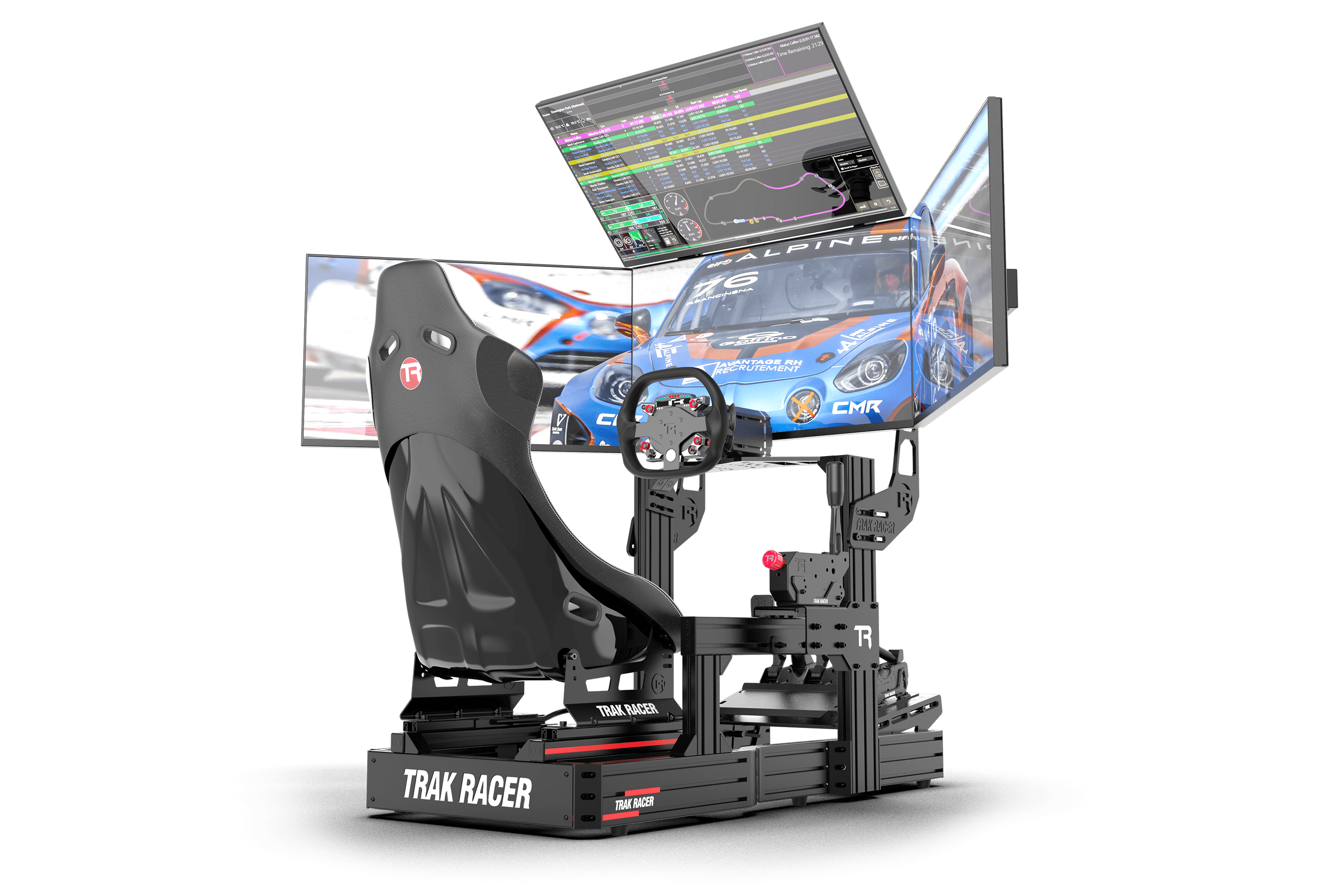 trak-racer-cockpit-mounted-quad-monitor-stand-bis-45-zoll-schwarz image 1