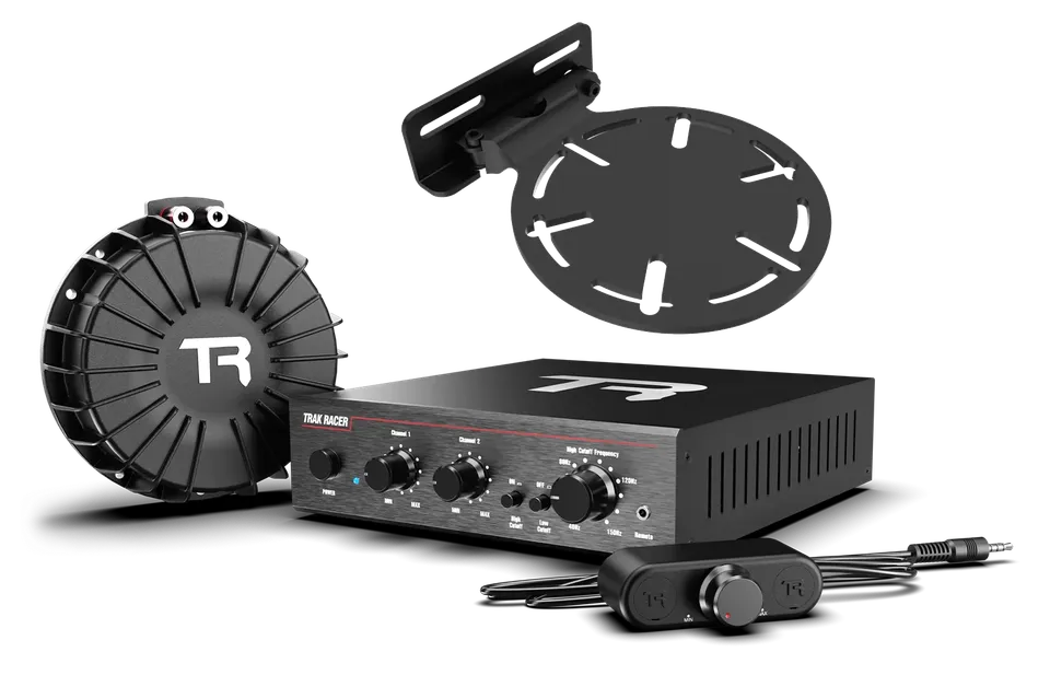 trak-racer-v2-pro-2ch-200w-class-d-verst-rker-bass-shaker-kit-mit-rig-mount image 1