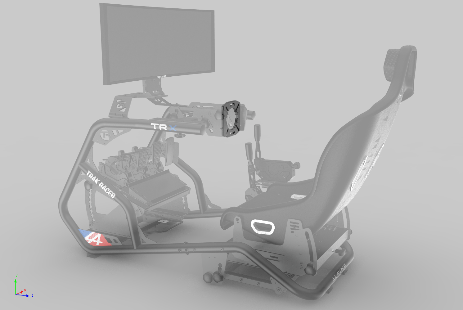 trak-racer-tr-one-v3-front-mount-f-r-simucube-vrs-simagic-alpha-tr-one-base-kit- image 7
