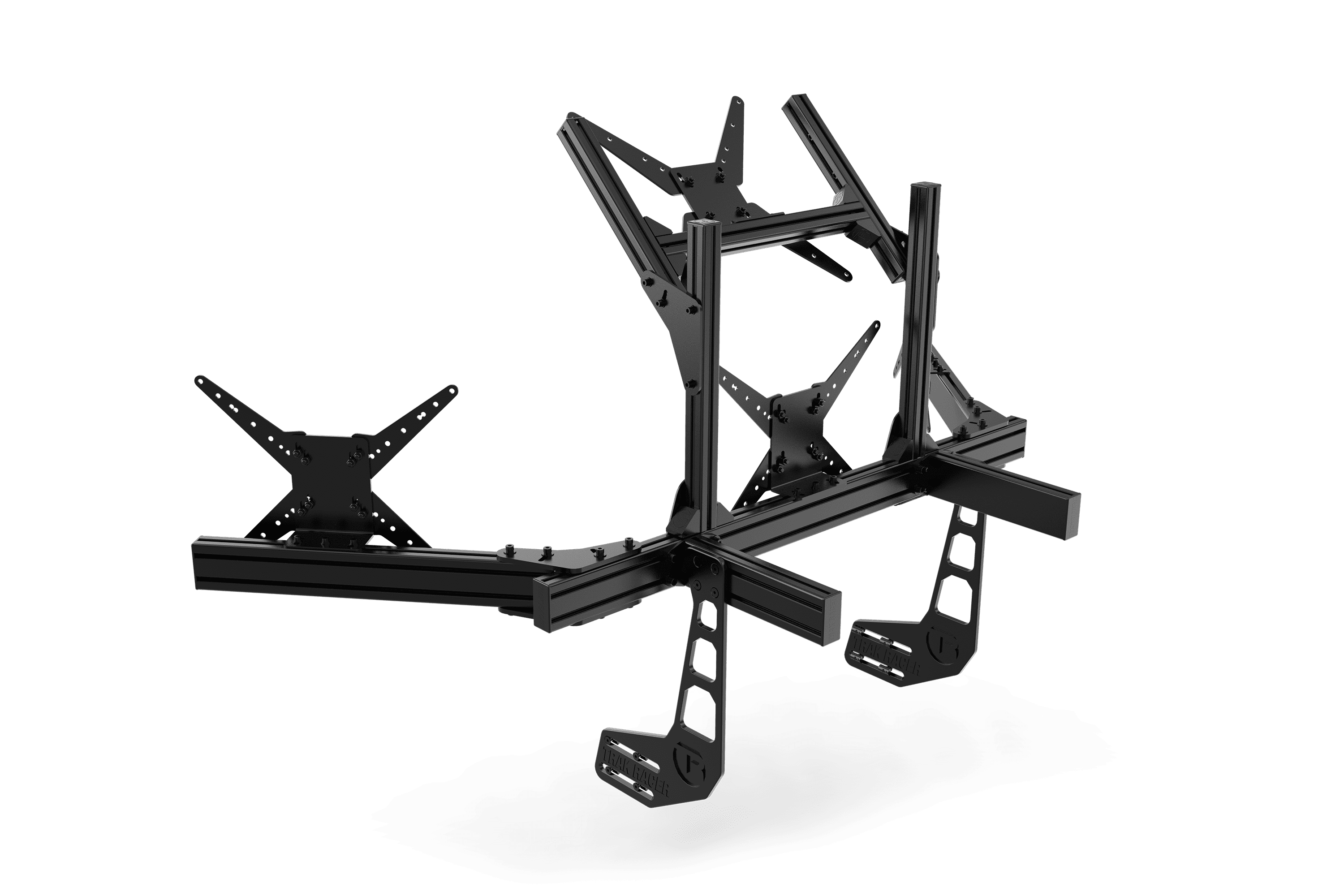 trak-racer-cockpit-mounted-quad-monitor-stand-bis-45-zoll-schwarz image 4
