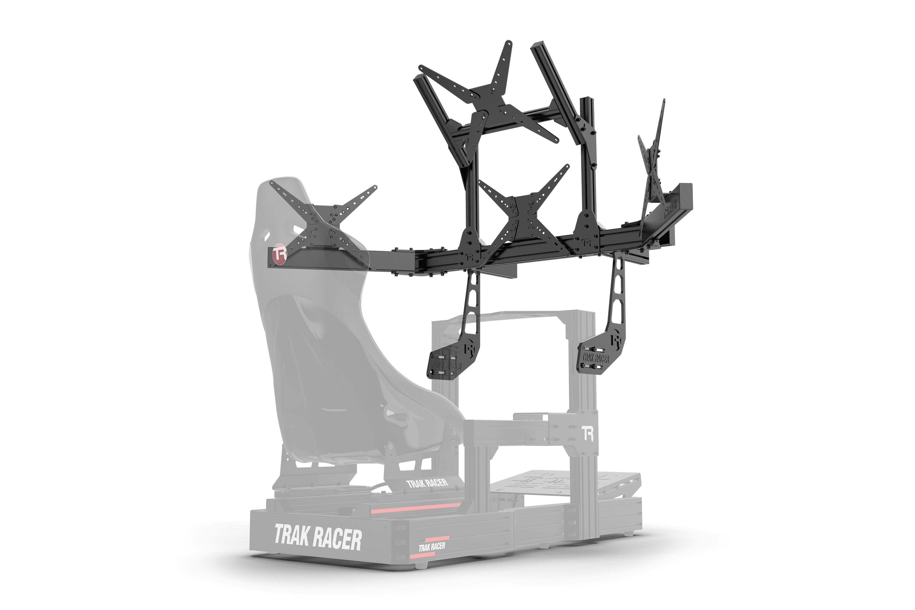 trak-racer-cockpit-mounted-quad-monitor-stand-bis-45-zoll-schwarz image 5