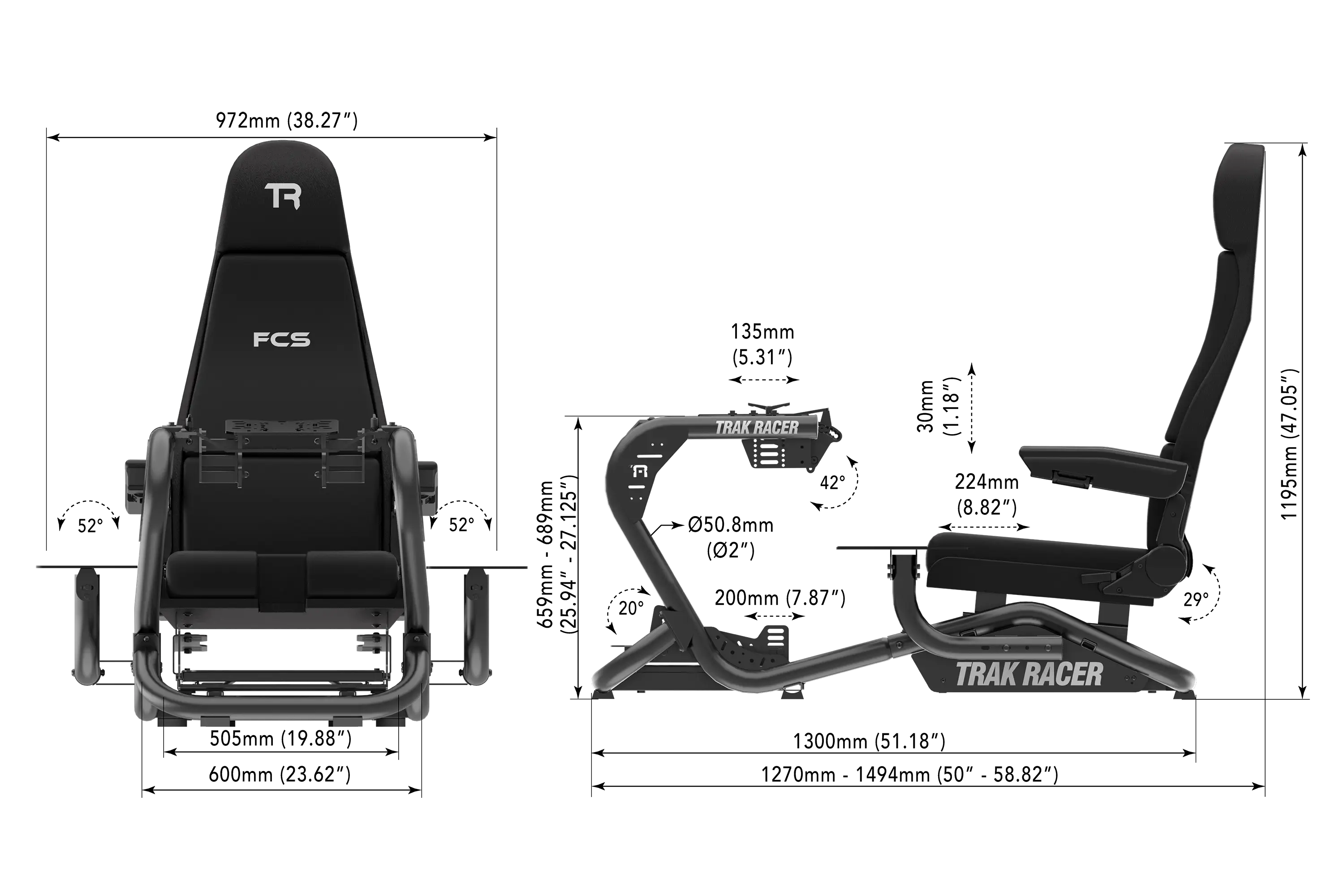 trak-racer-tr8-pro-flight-simulator-cockpit-mit-flight-seat image 7