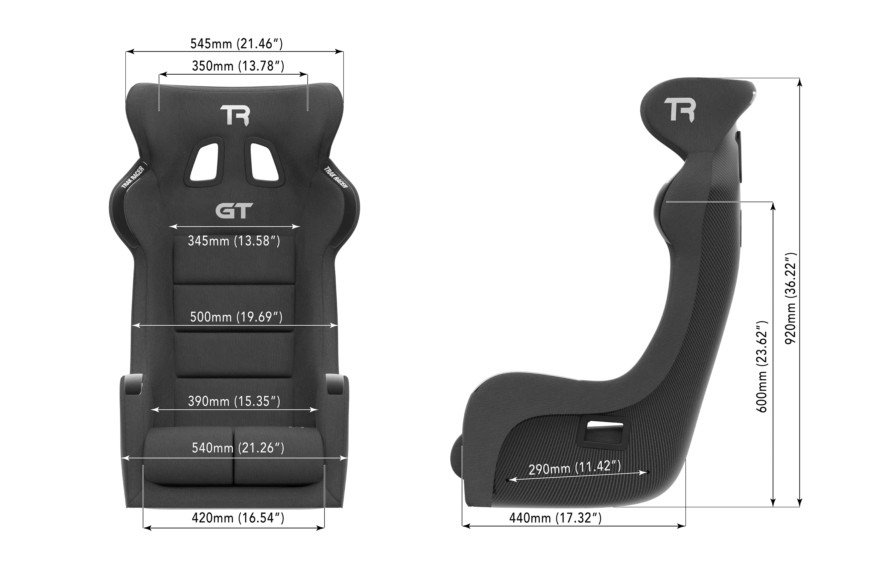 trak-racer-gt-pro-racing-bucket-seat-carbon-fiber-finish image 4