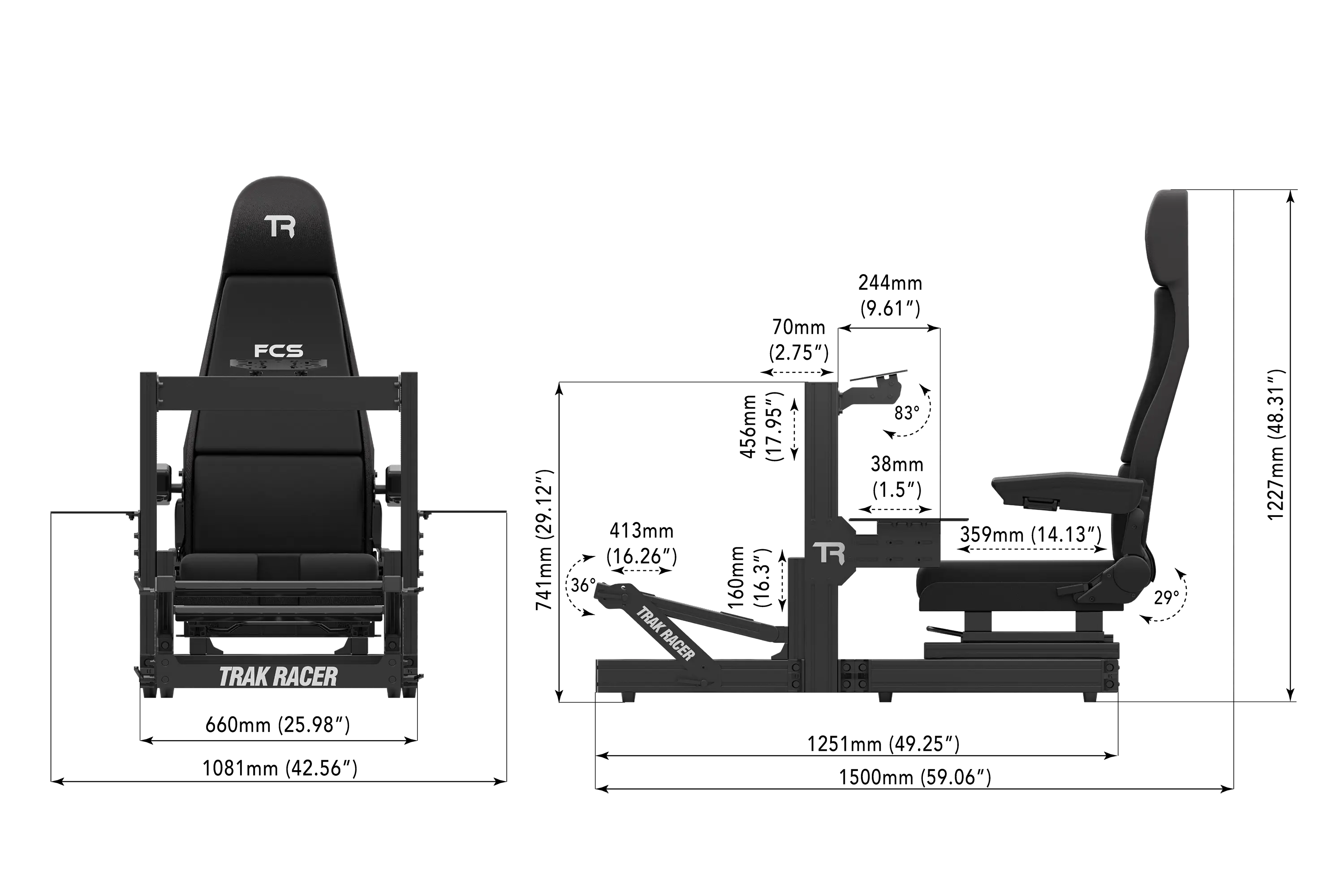 trak-racer-tr80s-flight-simulator-cockpit-mit-flight-seat-alu-profil image 7