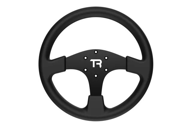 trak-racer-330mm-13-round-sim-racing-wheel-aluminium-mit-silicon-griffen image 1